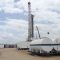 An oil rig used in drilling in the Lokichar basin - a part of the East African Rift System in Turkana County Kenya.
